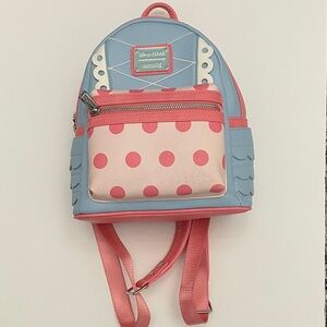 Loungefly Pink and Blue Polka Dot Pixar Backpack